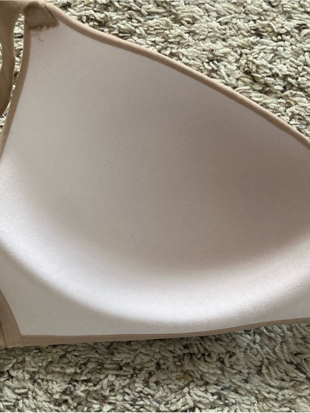 Pink Victoria’s Secret Seamless beige T-Shirt Bra lightly padded size 34DDD - Picture 4 of 8